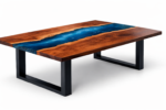 Azure River Epoxy Resin Dining Table - Image 6