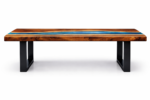 Azure River Epoxy Resin Dining Table - Image 2