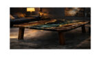 Gilded Vein Epoxy Resin Dining Table - Image 4