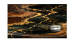 Gilded Vein Epoxy Resin Dining Table - Image 3