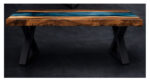Midnight Tide Epoxy Resin Dining Table - Image 4