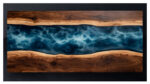 Midnight Tide Epoxy Resin Dining Table - Image 3