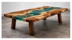 Verdant Flow Epoxy Resin Dining Table - Image 6