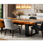 Molten River Epoxy Resin Dining Table