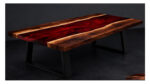 Crimson River Epoxy Resin Dining Table - Image 7
