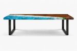 Crystal Tide Epoxy Resin Dining Table - Image 6