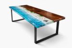 Crystal Tide Epoxy Resin Dining Table - Image 2