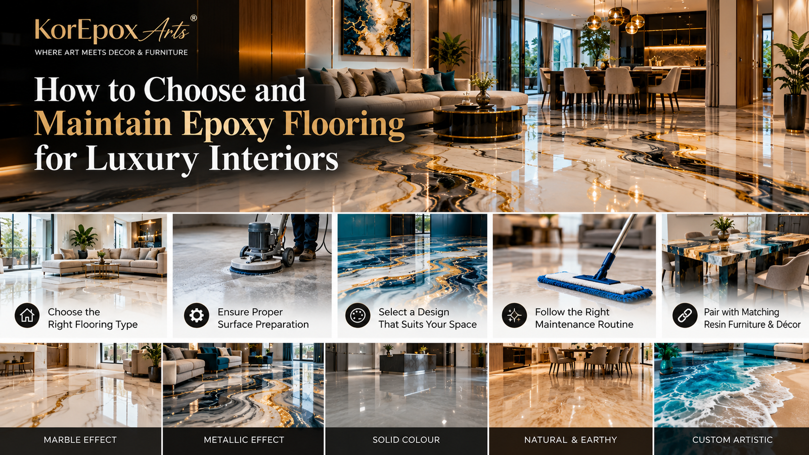 How to Choose & Maintain Epoxy Flooring for Luxury Interiors